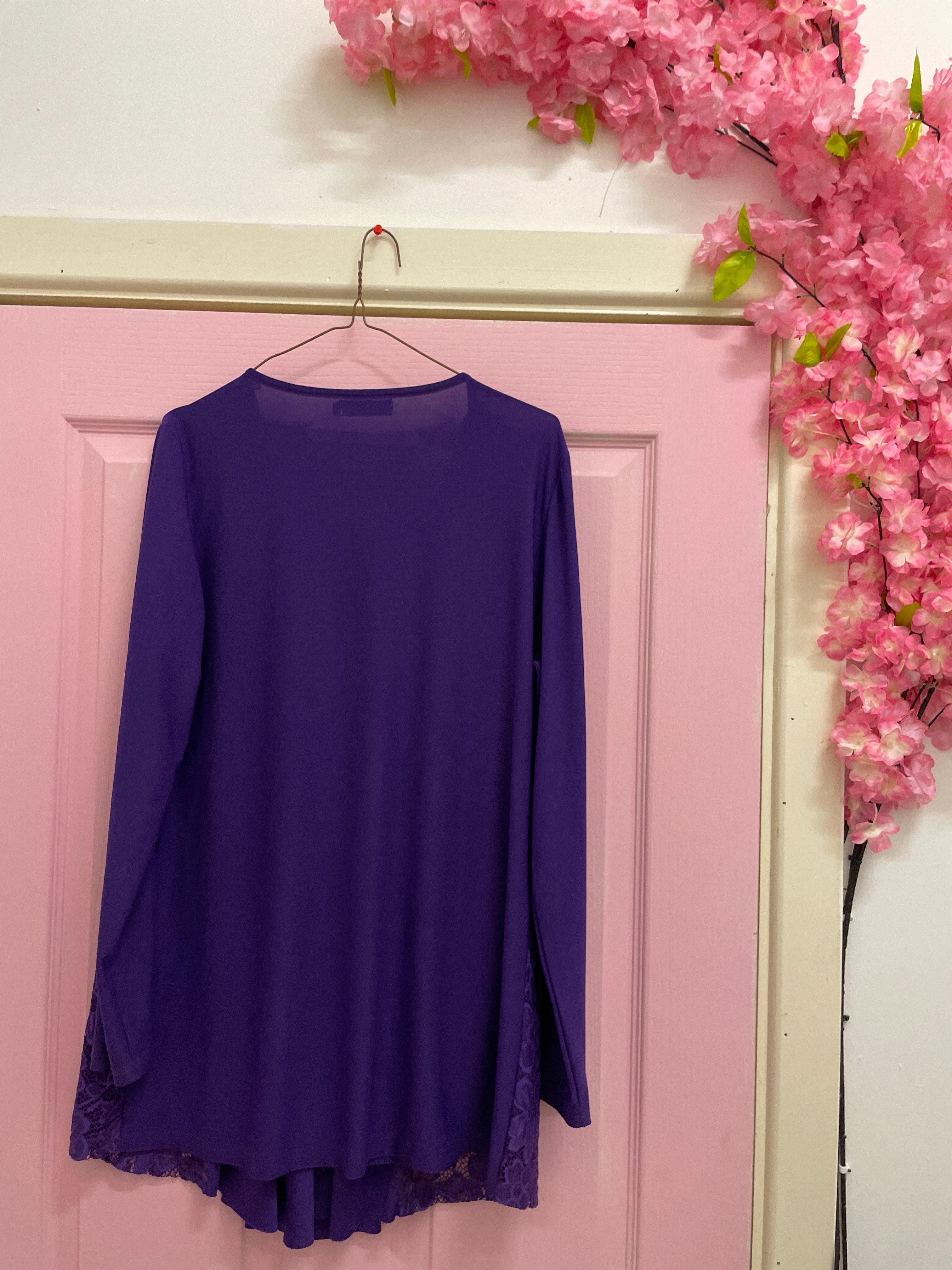 Rubynee Vintage y2k mini lace purple dress