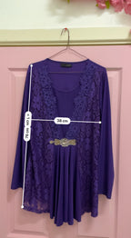 Rubynee Vintage y2k mini lace purple dress