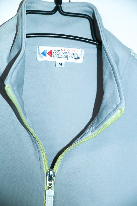 Vintage Kaepa sport women grey windbreaker full zip jacket in M|L28 W20|SKU 6655