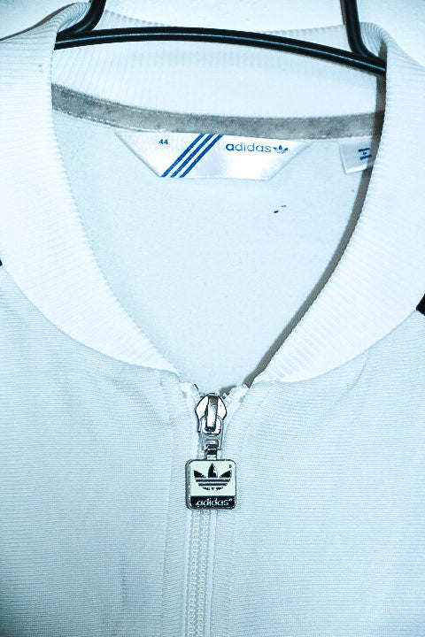 Vintage women Adidas original Adicolor white & black colorblock track jacket M|L26W20|SKU 6657