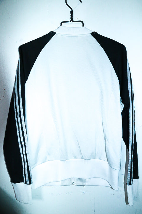 Vintage women Adidas original Adicolor white & black colorblock track jacket M|L26W20|SKU 6657