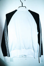Vintage women Adidas original Adicolor white & black colorblock track jacket M|L26W20|SKU 6657