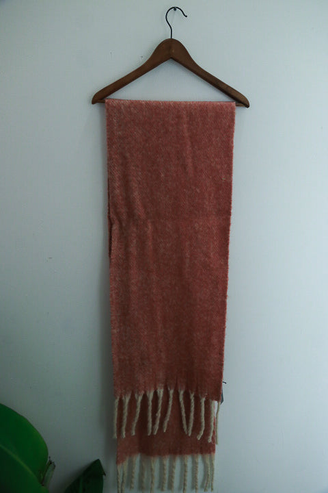 Vintage Parfois womens pink cashmere scarf