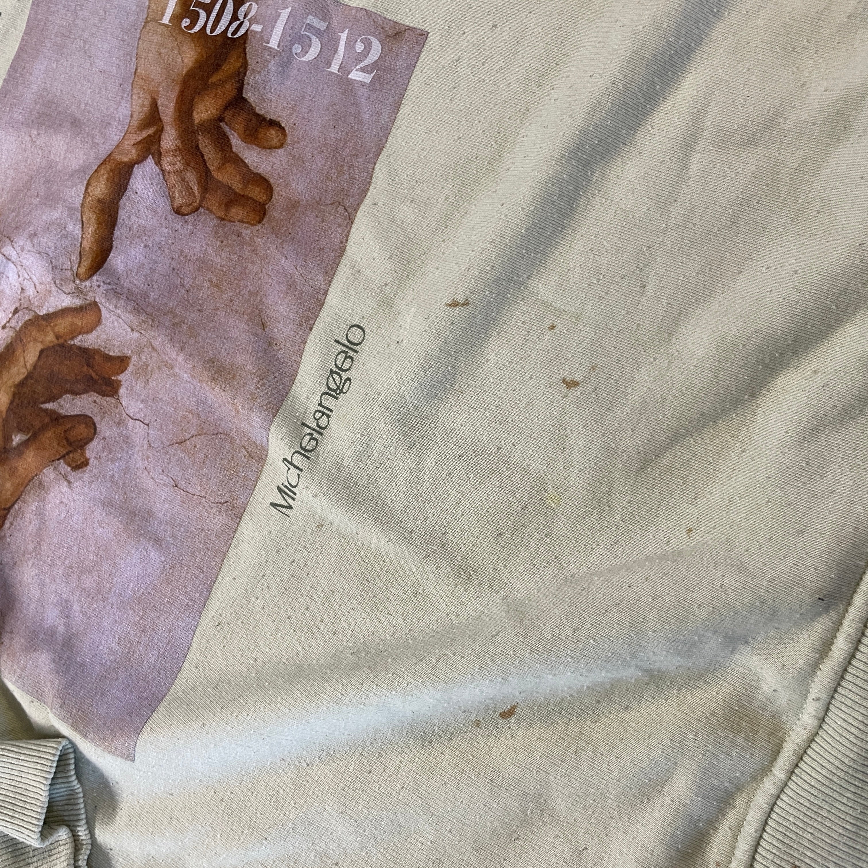 Green Creation of Adam Art Hoodie  L 25 W 20 SKU 5315