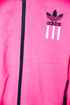Vintage women Adidas Thermo red windbreaker zipper jacket in M|L25 W18|SKU 6659