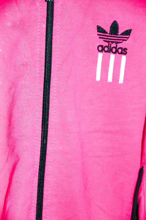 Vintage women Adidas Thermo red windbreaker zipper jacket in M|L25 W18|SKU 6659