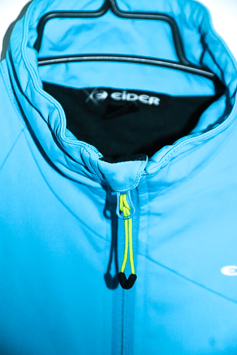 Vintage Eider Somiedo blue Women's Softshell high neck full zip Jacket M/L|L27W19|SKU 6662