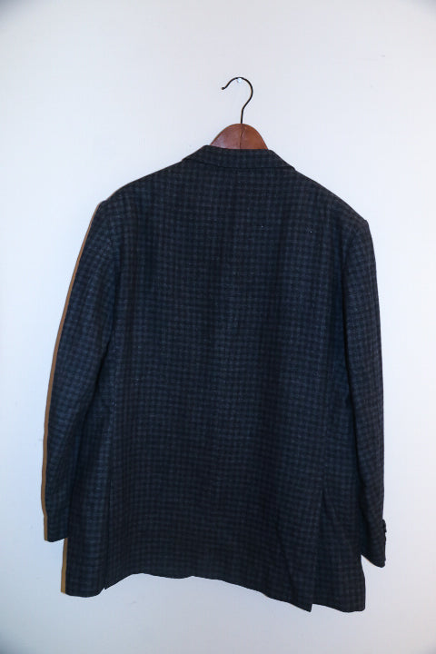 Vintage Tollego 1900 mens grey checkered blazers size 54