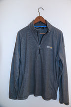Vintage Regatta great outdoors mens 1/4 zip up fleece grey sweater