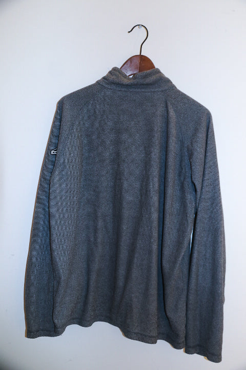 Vintage Regatta great outdoors mens 1/4 zip up fleece grey sweater