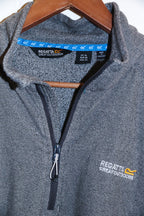 Vintage Regatta great outdoors mens 1/4 zip up fleece grey sweater