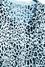 Vintage Mystify Womens Black & White Animal Print button down long sleeve top XL|L26 W20|SKU 6664
