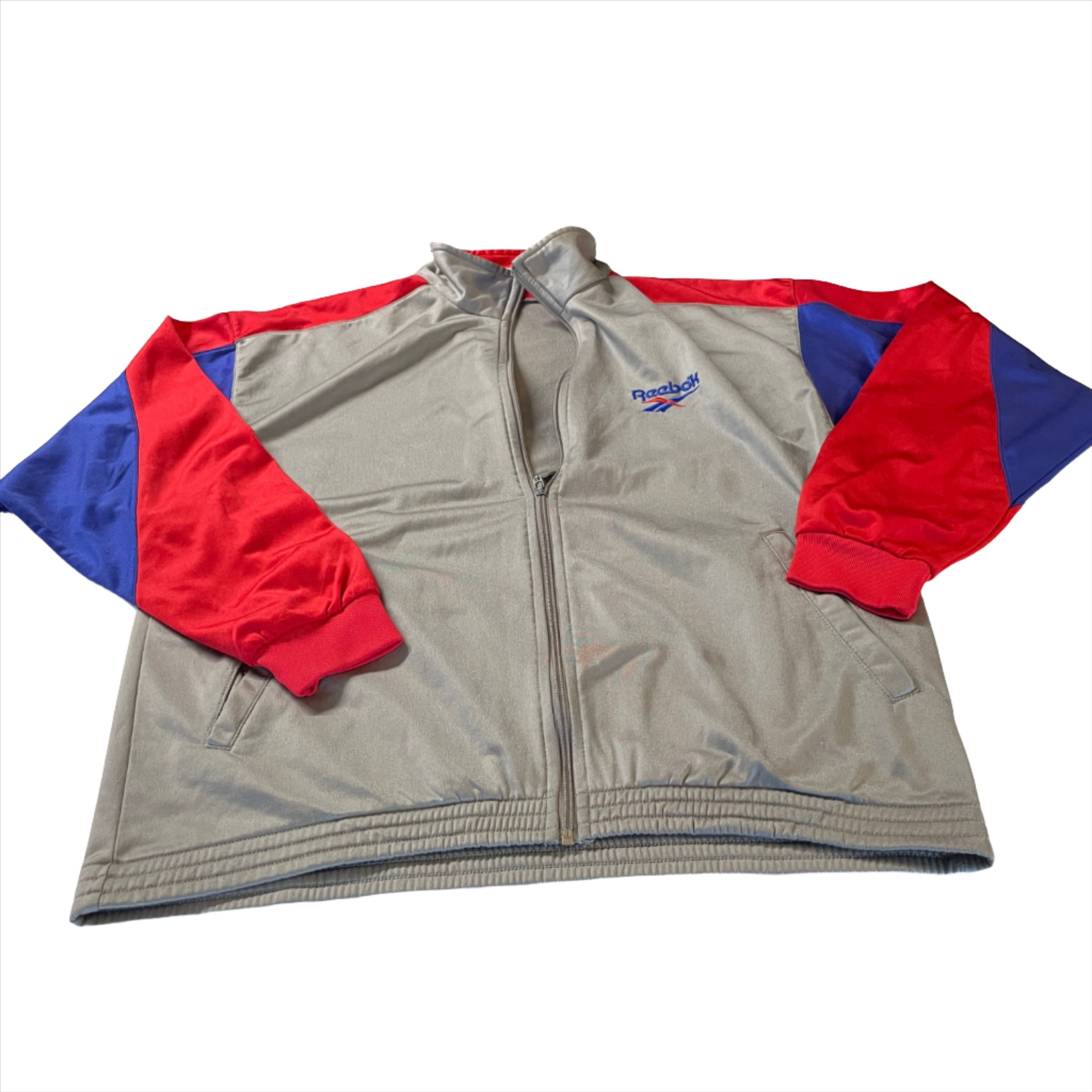  Vintage 1990's Reebok Windbreaker Jacket (Excellent Condition) - Size L