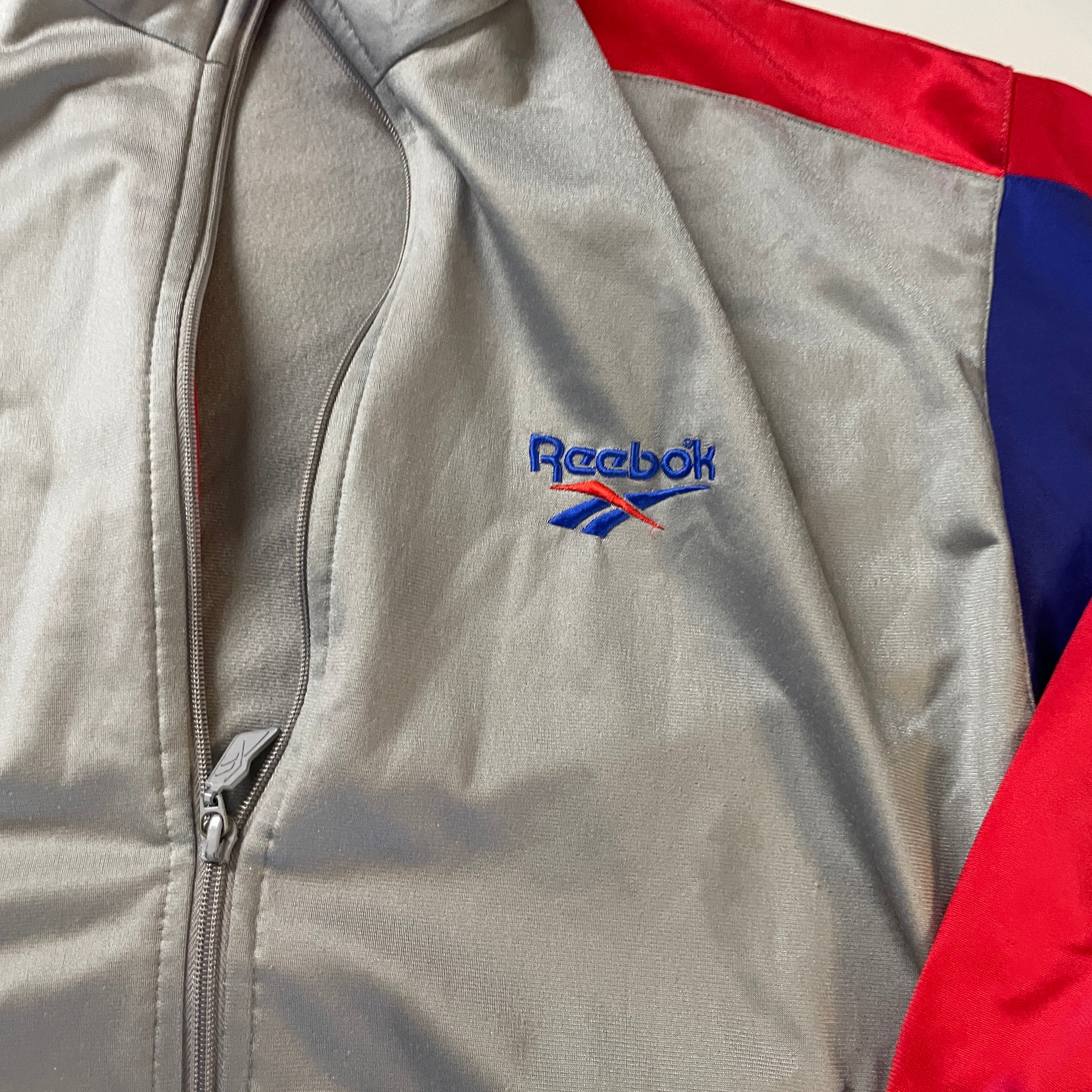  Vintage 1990's Reebok Windbreaker Jacket (Excellent Condition) - Size L