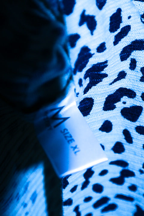 Vintage Mystify Womens Black & White Animal Print button down long sleeve top XL|L26 W20|SKU 6664