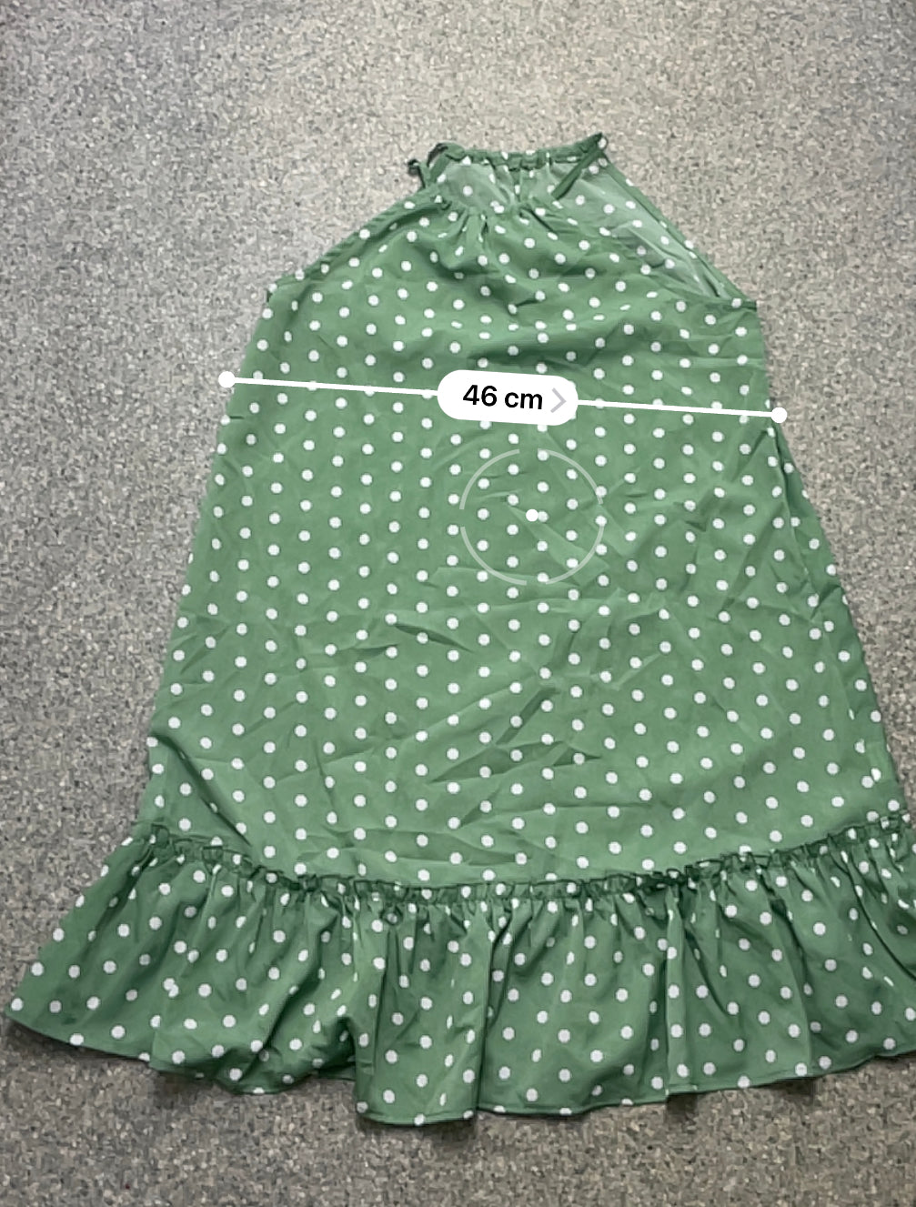 Rubynee Vintage y2k hot round neck green polka dot sleeveless midi dress