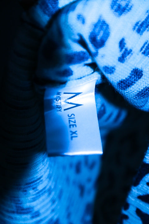 Vintage Mystify Womens Black & White Animal Print button down long sleeve top XL|L26 W20|SKU 6664