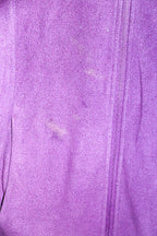 Vintage women purple fleece full zip high neck jacket in M|L28 W20|SKU 6665
