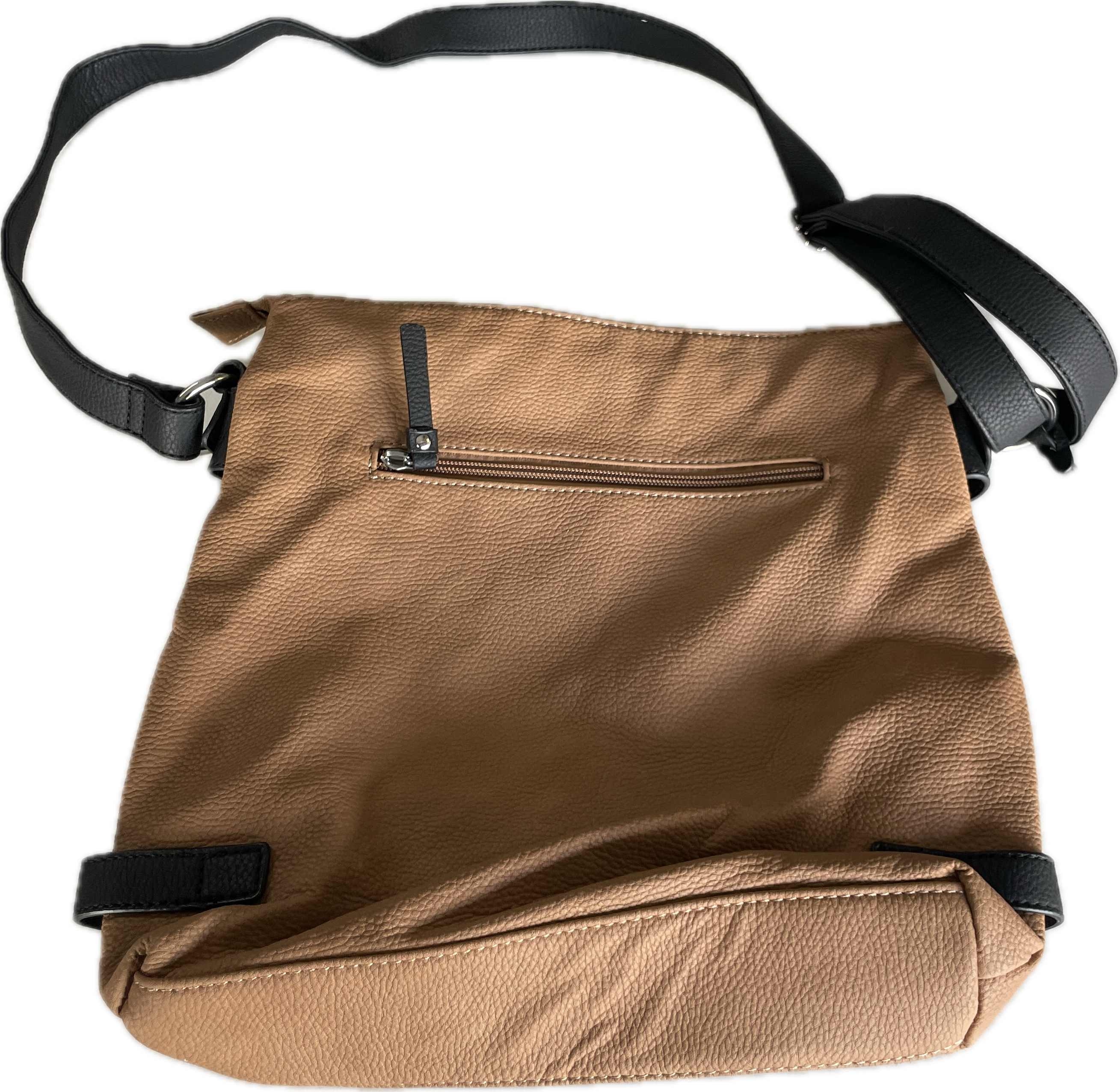 Women’s Rieker Shoulder Bag | Rieker H1346-20 Cross Over Bag - Tan/White L12 W12 SKU 5277
