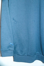 Vintage Unisex grey 90's Deutschland puma full zip high neck track jacket in M|L28W19|SKU 6666