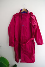 Vintage Reliable pink hooded rain coat size XL