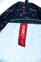 Vintage Denim & Co. women black Polka dot waterproof hoodie UK10 |L31W21|SKU 6667