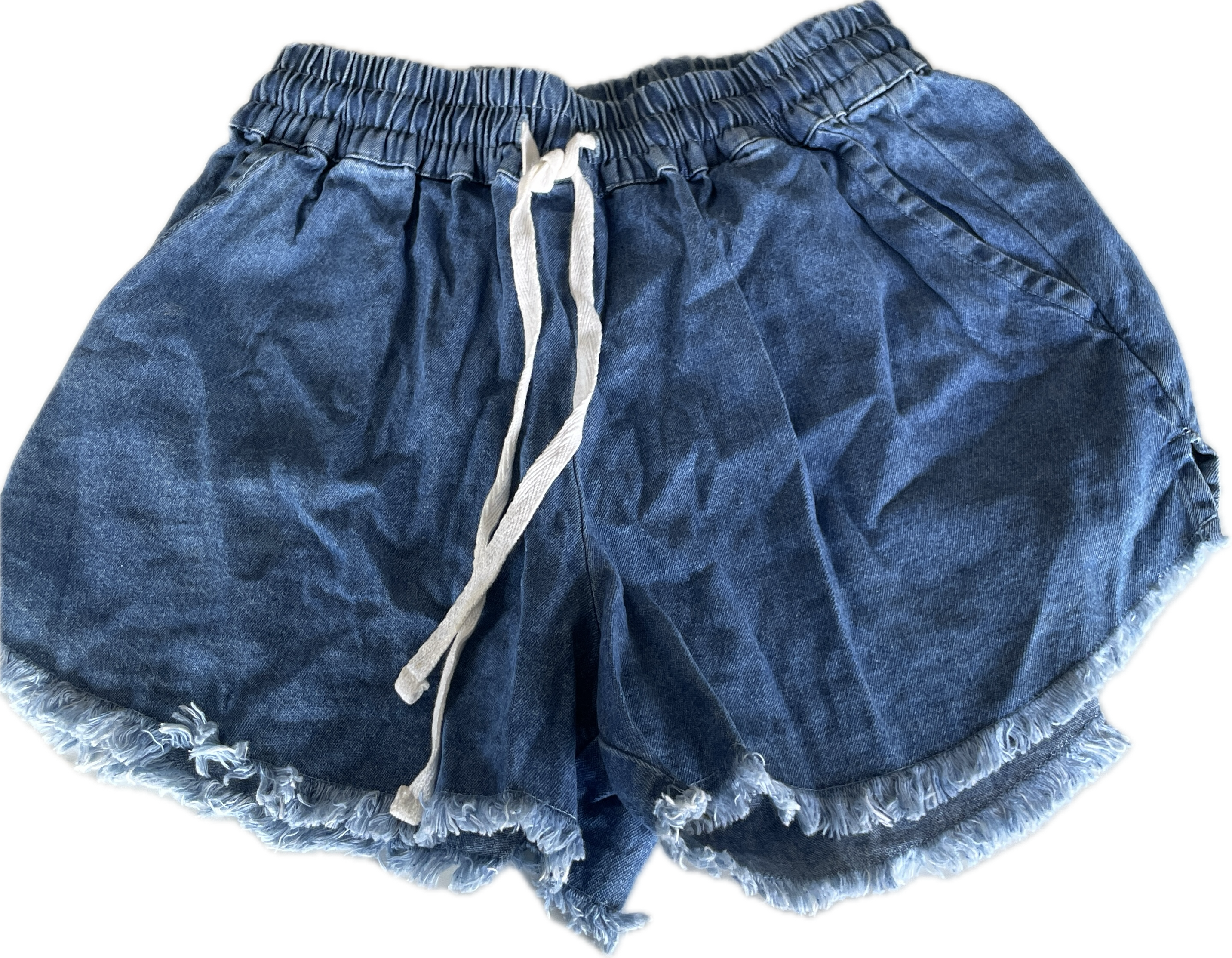 High-Waisted Guess Denim Blue Shorts | Women’s XS W22 L3 SKU 5280