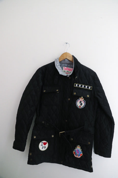 Vintage Black Paul's Boutique Padded large Jacket