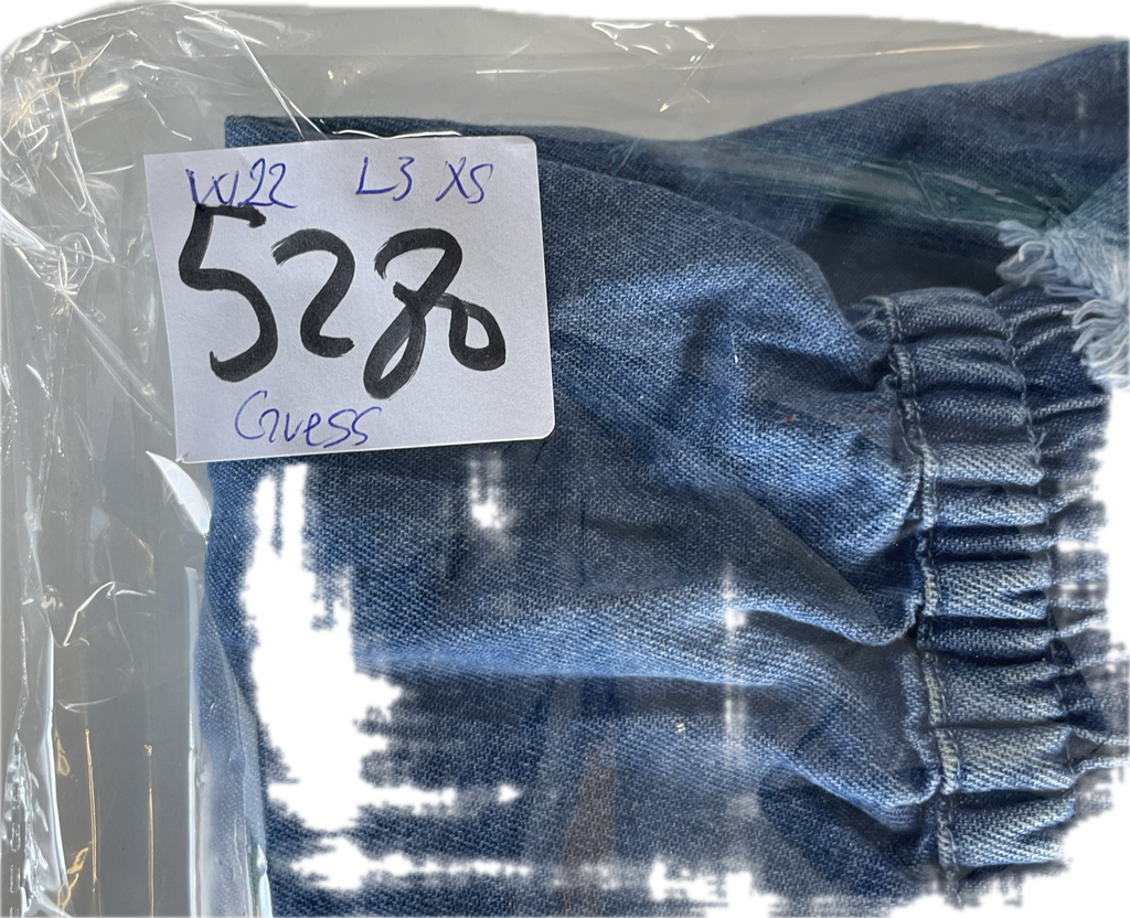 High-Waisted Guess Denim Blue Shorts | Women’s XS W22 L3 SKU 5280