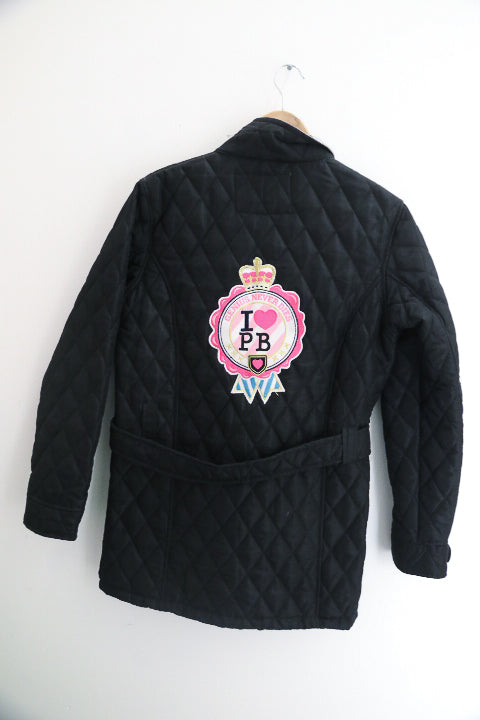 Vintage Black Paul's Boutique Padded large Jacket