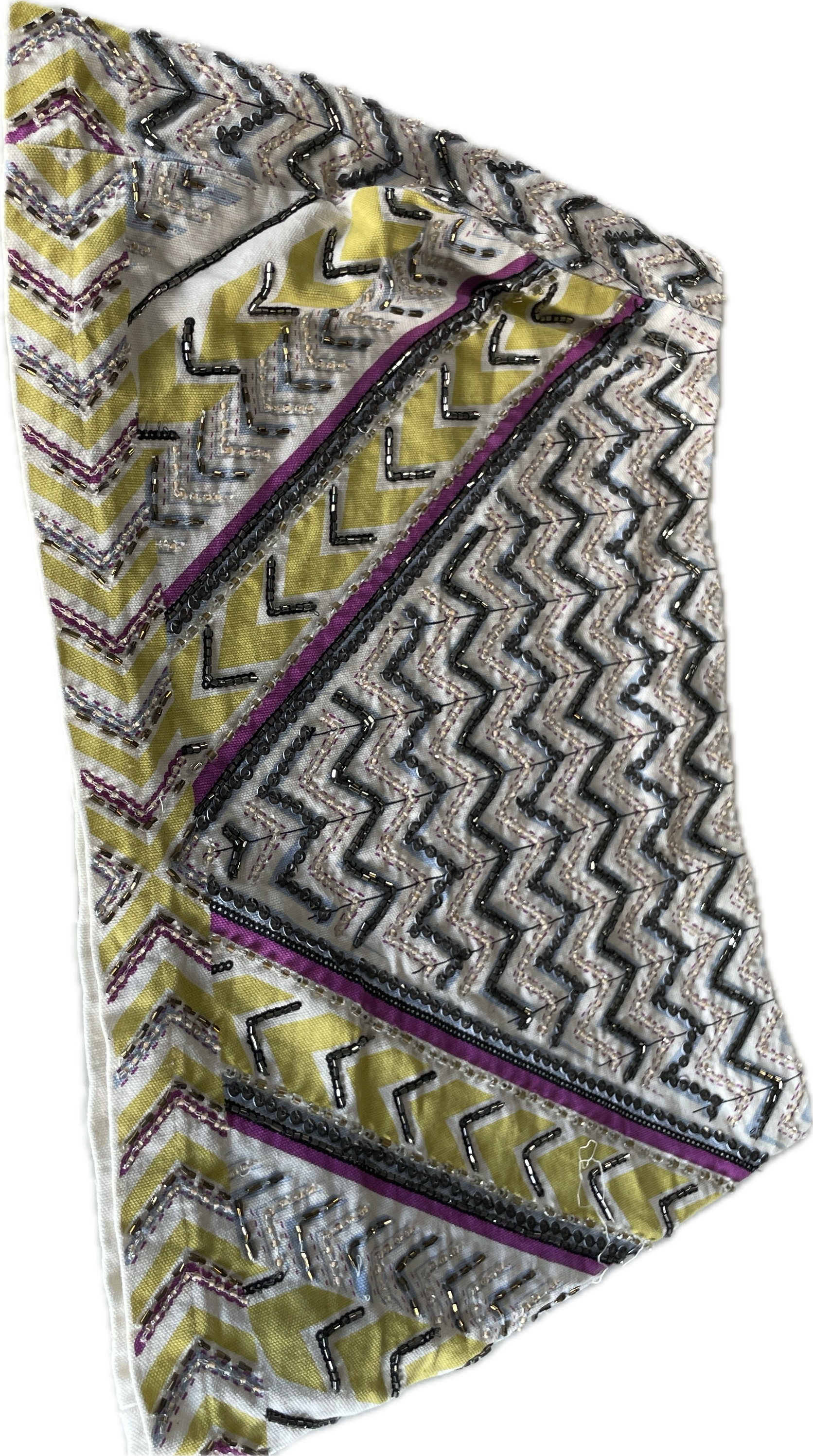 Zara Multi Beaded Mini Skirt | Beaded Detail W30 L13 SKU 5281