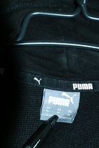 Vintage Unisex Puma graphics logo black hoodie in M|L25 W19|SKU 6670