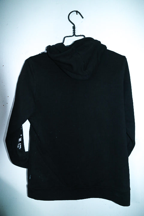 Vintage Unisex Puma graphics logo black hoodie in M|L25 W19|SKU 6670