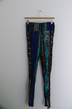 Vintage cherokee paisley print blue womens pant