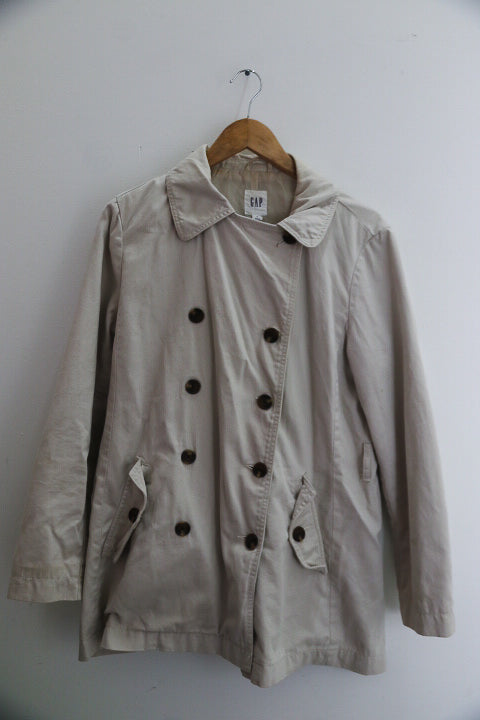vintage GAP Beige womens medium trench coat