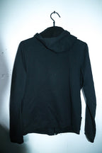 Vintage women Reebok print full zip black  hoodie in M|L29 W19|SKU 6673
