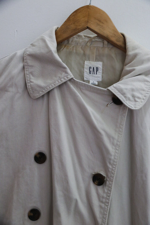 vintage GAP Beige womens medium trench coat