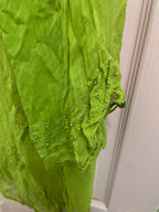 Rubynee Vintage y2k leaf printed kurta green blouse size XL