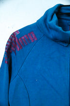 Vintage unisex Puma Lifestyle blue full zip high neck wind breaker jacket L|L29W19|SKU 6674