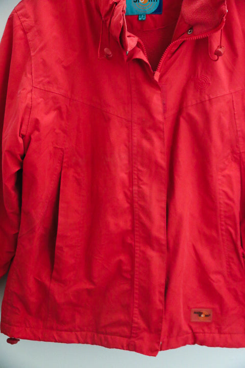 Vintage mens Arctic storm red waterproof medium jacket