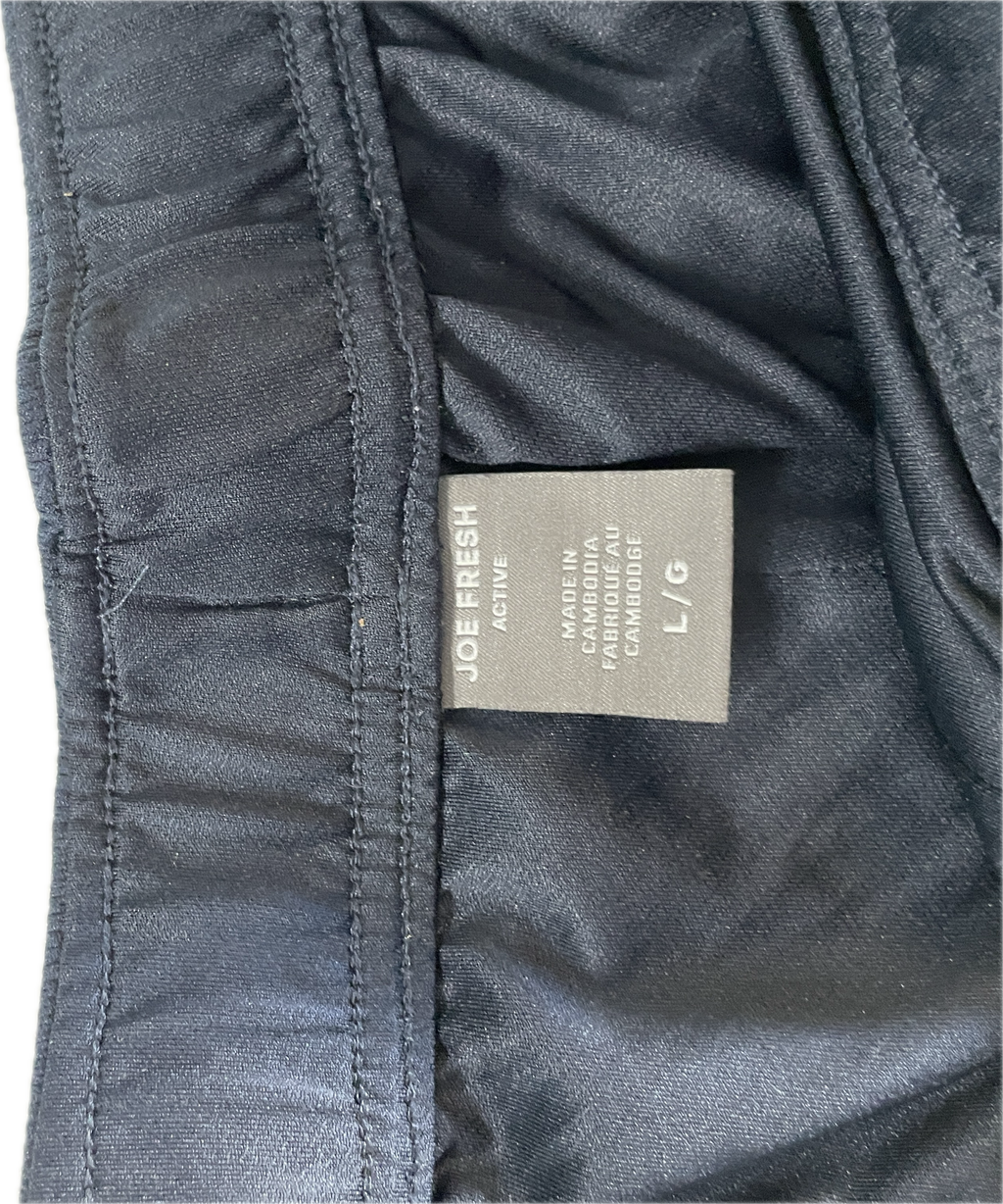 Fleece Navy Men’s Jersey Shorts W33/34 L6 | Comfortable Activewear SKU 5287