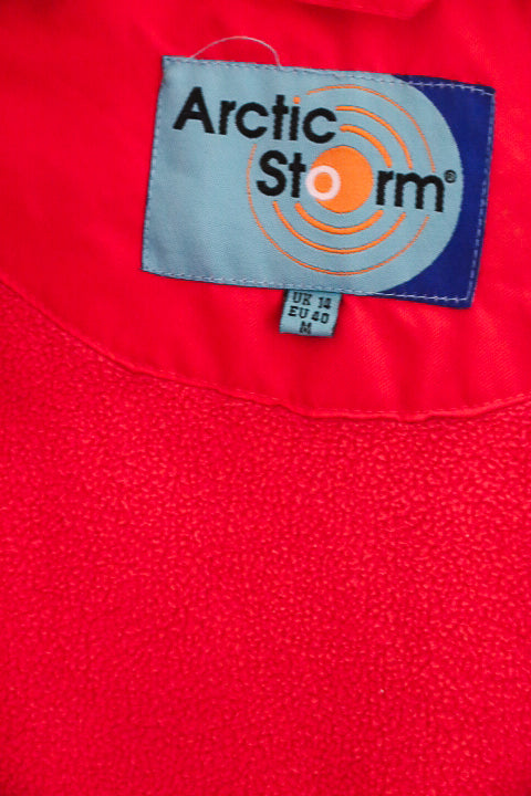 Vintage mens Arctic storm red waterproof medium jacket