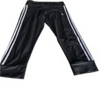 Vintage Women's Leggings adidas Cotton Regular Activewear | High-Rise 3-Stripes 3/4 Tights Leggings W28 L20 SKU 5289