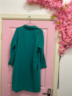 Rubynee Vintage y2k women green trench coat