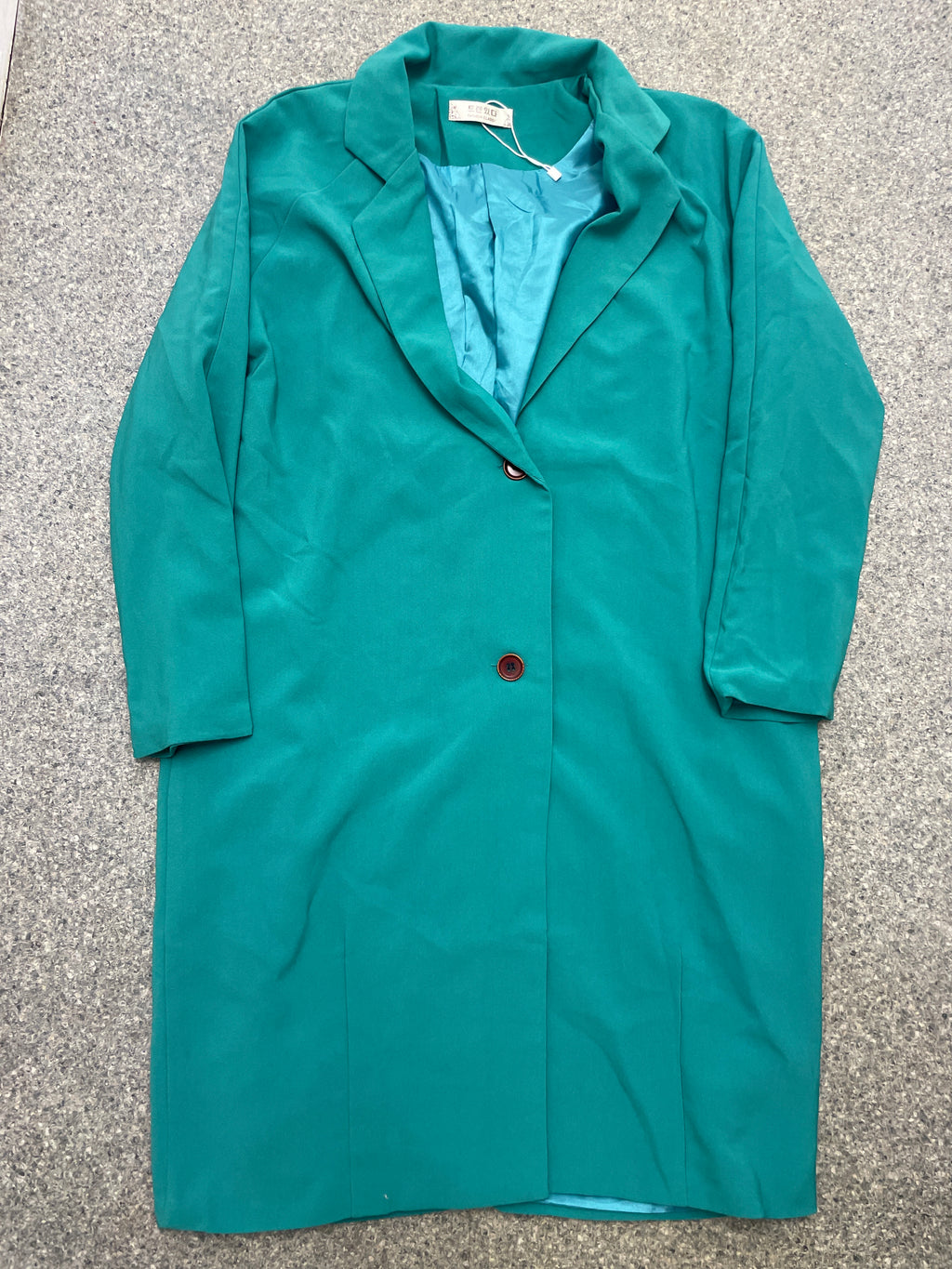 Rubynee Vintage y2k women green trench coat