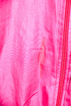 Vintage women Fila pink waterproof nylon polyester zipper windbreaker jacket|L27W21|SKU 6676
