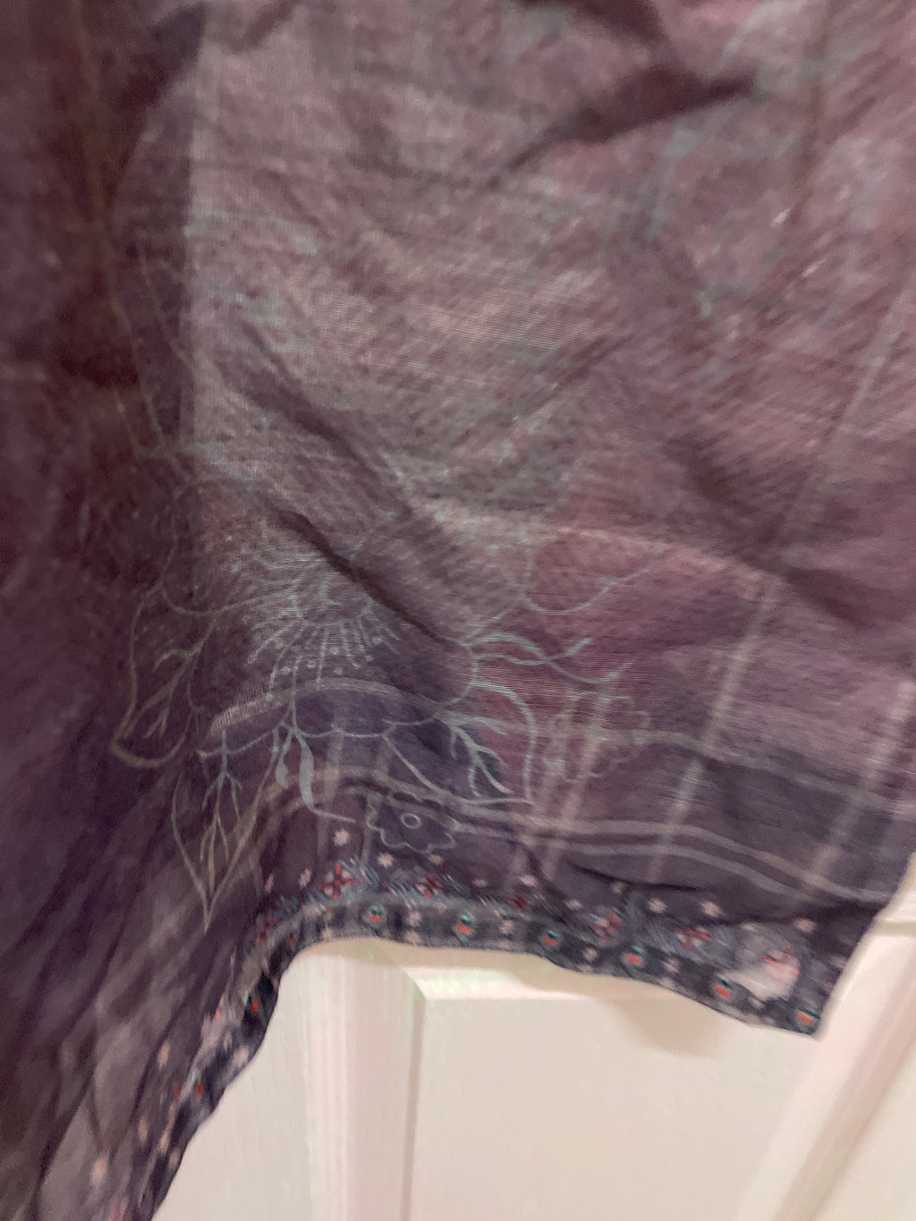 Rubynee Vintage y2k women purple long kurti dress