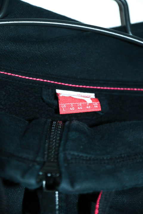 Vintage women puma black high neck zipper track jacket UK 14|L27 W18|SKU 6677