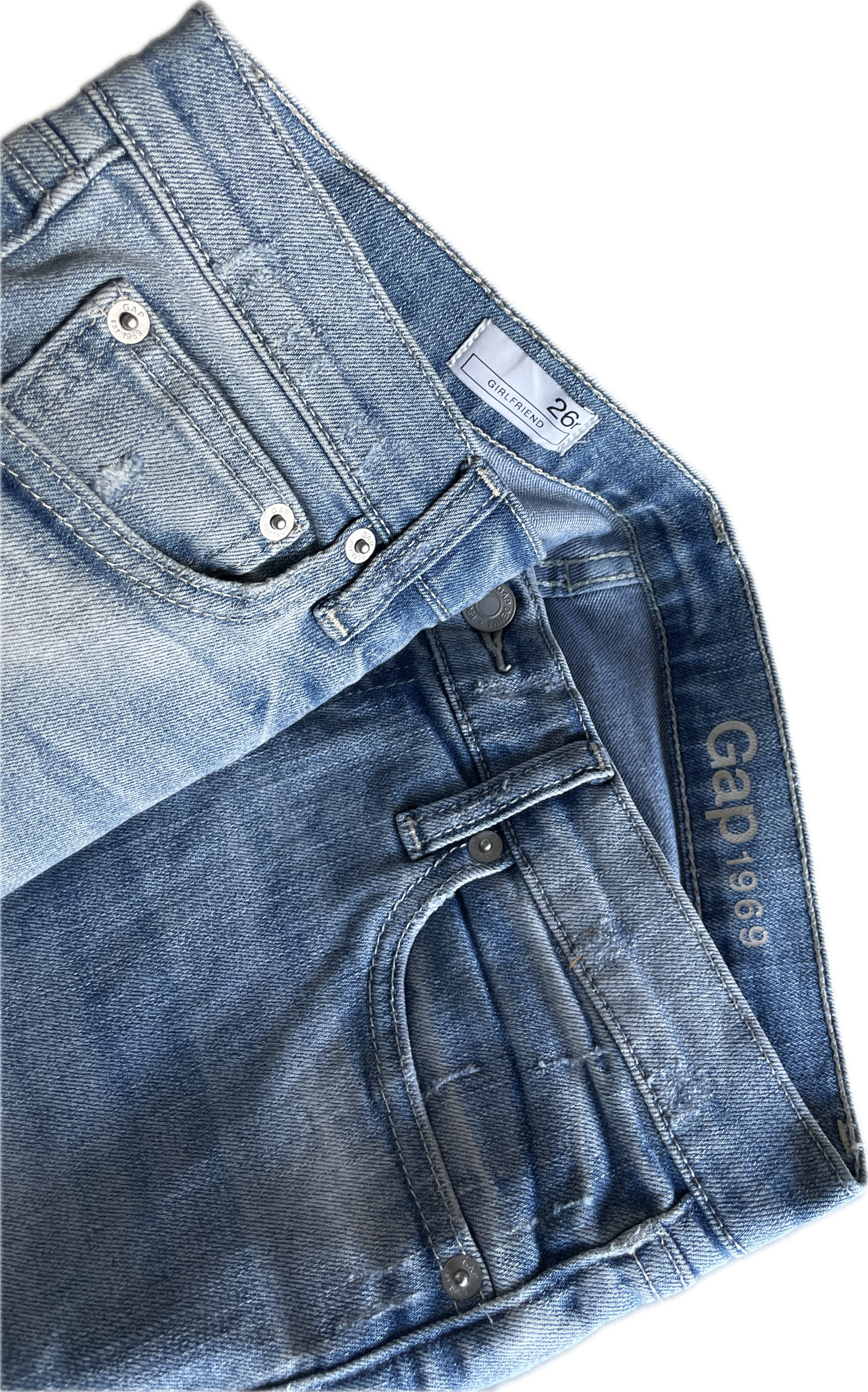 GAP | 1969 Girlfriend Jeans W 31 L 28 label says 26R  SKU 5292