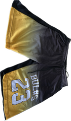 Black and yellow Basketball Shorts mens L 10 W 32 SKU 5293
